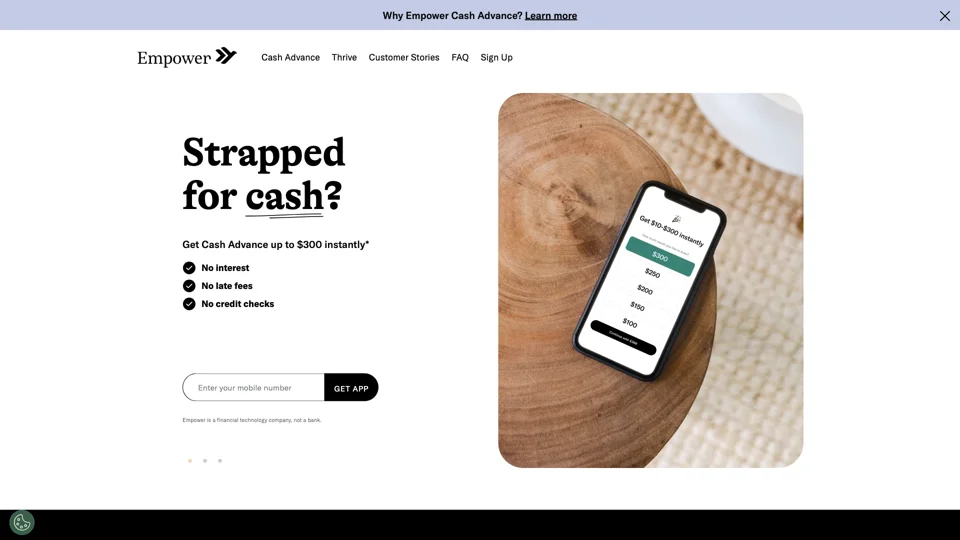 Empower | Get Cash Advance up to $300 Instantly