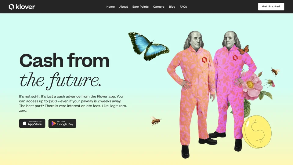 Klover | Cash Advance & Budget Tools for Everyone
