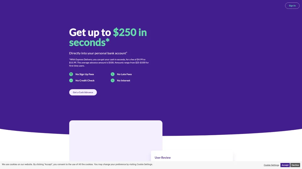 MoneyApp | Cash Advance